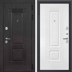 Входная дверь Интекрон Италия коричневый Ясень белый силк ФЛ-2