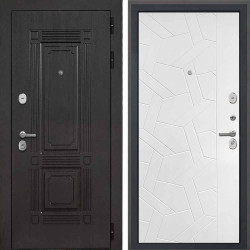 Входная дверь Интекрон Италия коричневый Ясень силк белый ФЛ-306