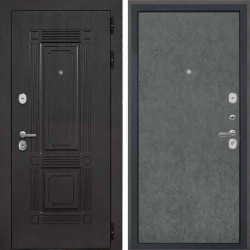 Входная дверь Интекрон Италия коричневый Штукатурка графит гладкая