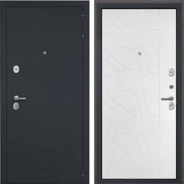 Входная дверь Интекрон Колизей Ясень силк белый ФЛ-306