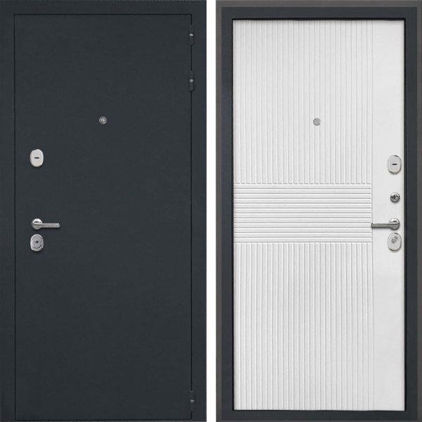 Входная дверь Интекрон Колизей ФЛ-326М Мэджик шифон (белый)