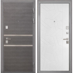 Входная дверь Интекрон НЕАПОЛЬ Ясень силк белый ФЛ-306