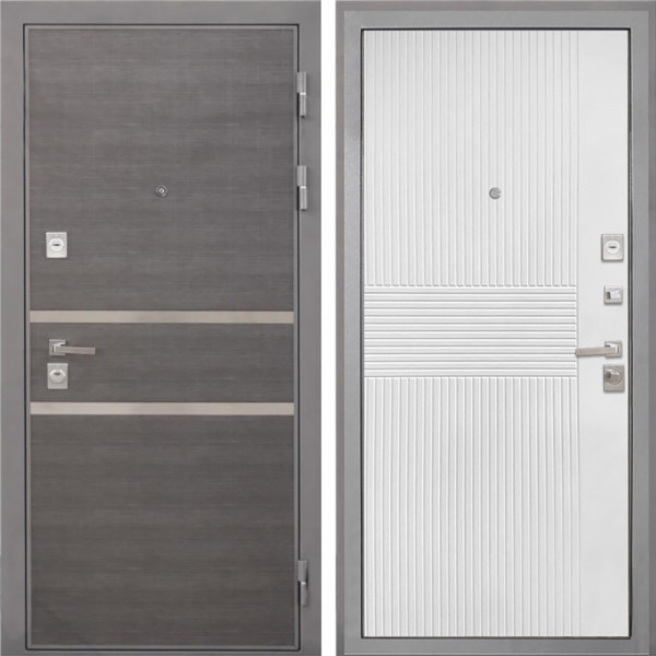 Входная дверь Интекрон НЕАПОЛЬ ФЛ-326М Мэджик шифон (белый)