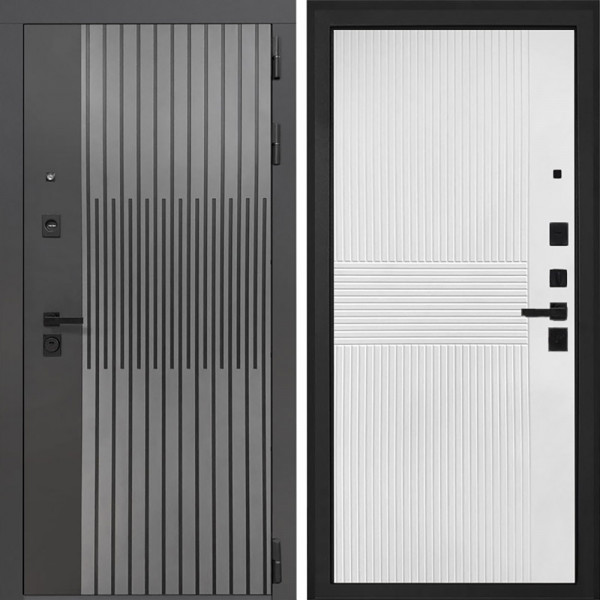 Входная дверь Интекрон Олимпия ФЛ-326М Мэджик шифон (белый)