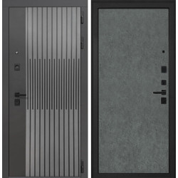 Входная дверь Интекрон Олимпия Штукатурка графит гладкая