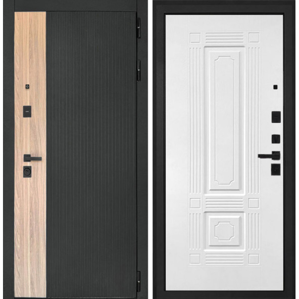 Входная дверь Интекрон Премьера Ясень белый силк ФЛ-2