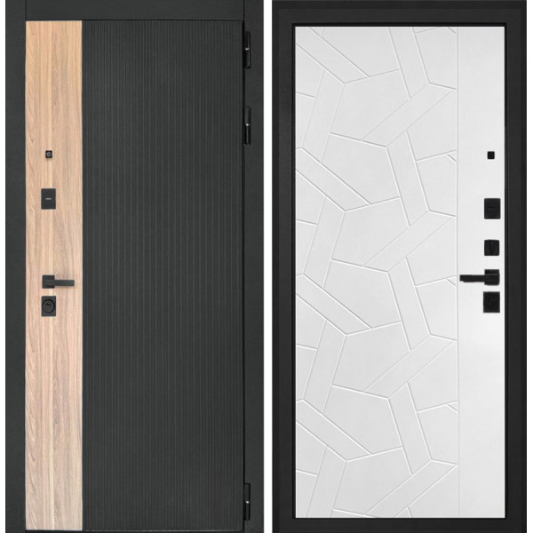 Входная дверь Интекрон Премьера Ясень силк белый ФЛ-306