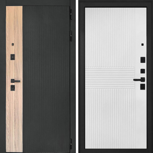 Входная дверь Интекрон Премьера Мэджик шифон белый ФЛ-326М