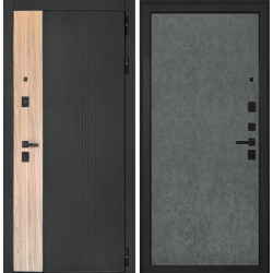 Входная дверь Интекрон Премьера Штукатурка графит гладкая