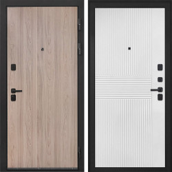 Входная дверь Интекрон Профит Black Ильм американский ФЛ-326М Мэджик шифон (белый)