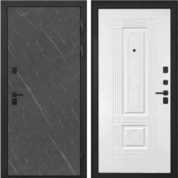 Входная дверь Интекрон Профит black лава Ясень белый силк ФЛ-2