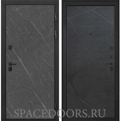 Входная дверь Интекрон Профит black лава Лучи-М венге распил кофе
