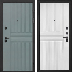 Входная дверь Интекрон Профит Black Монолит фреско ФЛ-326М ФЛ-326М Мэджик шифон (белый)