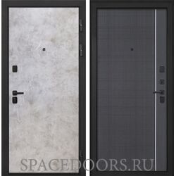 Входная дверь Интекрон Профит black мрамор светлый В-07 Венге