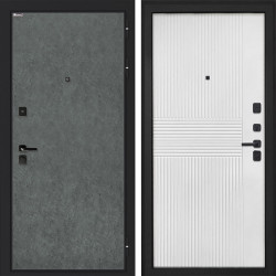Входная дверь Профит Black Штукатурка графит ФЛ-326М Мэджик шифон (белый)