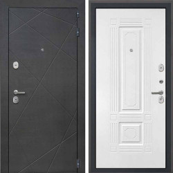 Входная дверь Интекрон Сенат Лучи Ясень белый силк ФЛ-2