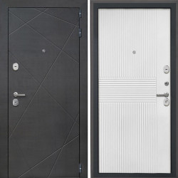 Входная дверь Интекрон Сенат Лучи Мэджик шифон белый ФЛ-326М