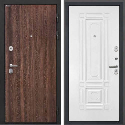 Входная дверь Интекрон Сицилия Remix Дуб филадельфия коньяк Ясень белый силк ФЛ-2