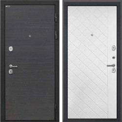 Входная дверь Интекрон Сицилия Remix Эковенге Гладкая ФЛ-Ромбы Силк ясень белый