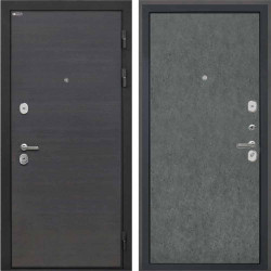 Входная дверь Интекрон Сицилия Remix Эковенге Гладкая Штукатурка графит гладкая