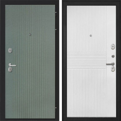 Входная дверь Интекрон Сицилия Remix ФЛ-295 Пазл грин ФЛ-326М Мэджик шифон (белый)