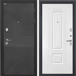 Входная дверь Интекрон Сицилия Remix ФЛ-613 черный крашеный Ясень белый силк ФЛ-2