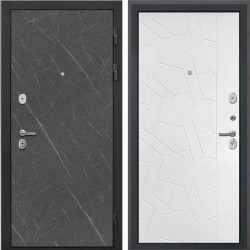 Входная дверь Интекрон Сицилия Remix Гранит лава Ясень силк белый ФЛ-306
