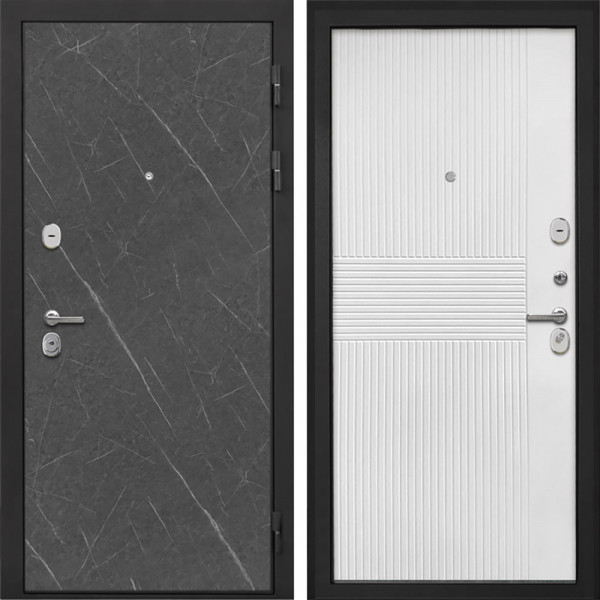 Входная дверь Интекрон Сицилия Remix Гранит лава Мэджик шифон белый ФЛ-326М