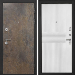 Входная дверь Интекрон Сицилия Remix Гранж ФЛ-326М Мэджик шифон (белый)