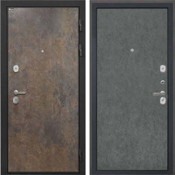 Входная дверь Интекрон Сицилия Remix Гранж Штукатурка графит гладкая