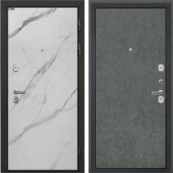 Входная дверь Интекрон Сицилия Remix Мрамор арктик Штукатурка графит гладкая
