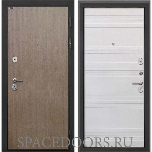 Входная дверь Интекрон Сицилия Remix Шпон венге коричневый Белый Ясень ФЛ-316