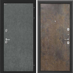 Входная дверь Интекрон Сицилия Remix Штукатурка графит Гранж Гладкая
