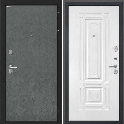 Входная дверь Интекрон Сицилия Remix Штукатурка графит Ясень белый силк ФЛ-2
