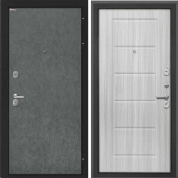 Входная дверь Интекрон Сицилия Remix Штукатурка графит Сандал белый ФЛ-39