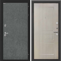 Входная дверь Интекрон Сицилия Remix Штукатурка графит ФЛ-638М лиственница беж
