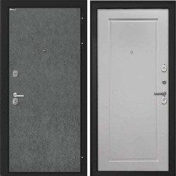 Входная дверь Интекрон Сицилия Remix Штукатурка графит ФЛ-642 белый