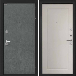 Входная дверь Интекрон Сицилия Remix Штукатурка графит ФЛ-642 светлое кофе