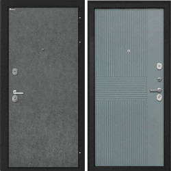 Входная дверь Интекрон Сицилия Remix Штукатурка графит Монолит Фреско ФЛ-326