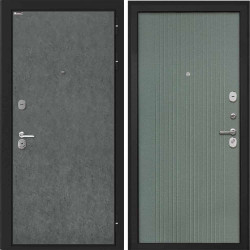 Входная дверь Интекрон Сицилия Remix Штукатурка графит Пазл грин ФЛ-295
