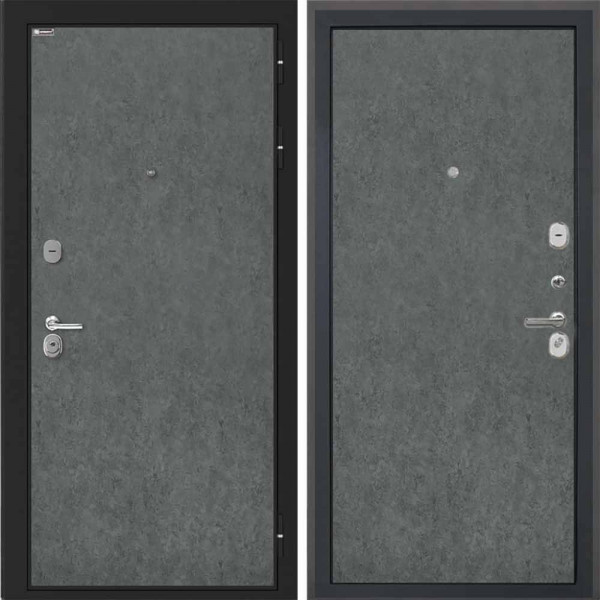 Входная дверь Интекрон Сицилия Remix Штукатурка графит Штукатурка графит гладкая