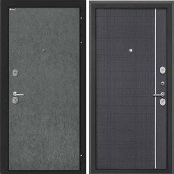 Входная дверь Интекрон Сицилия Remix Штукатурка графит В-07 Венге