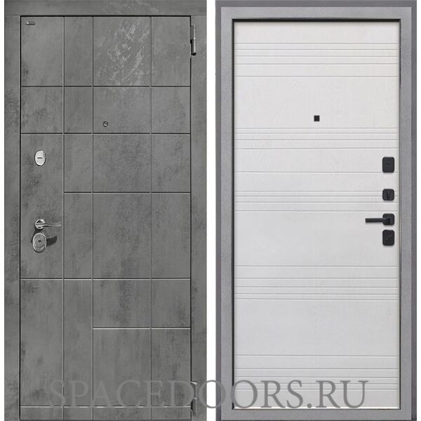 Входная дверь Интекрон Спарта New Грей Белый Ясень ФЛ-316