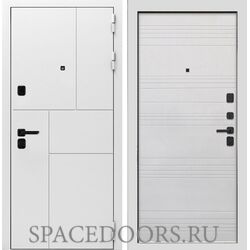 Входная дверь Интекрон Спарта New White Белый Ясень ФЛ-316