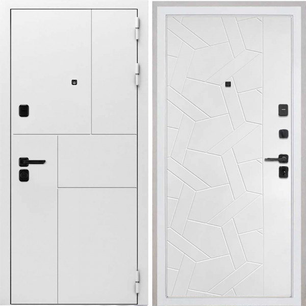 Входная дверь Интекрон Спарта New White Ясень силк белый ФЛ-306