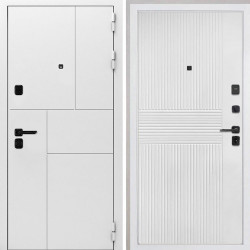 Входная дверь Интекрон Спарта New White Мэджик шифон белый ФЛ-326М