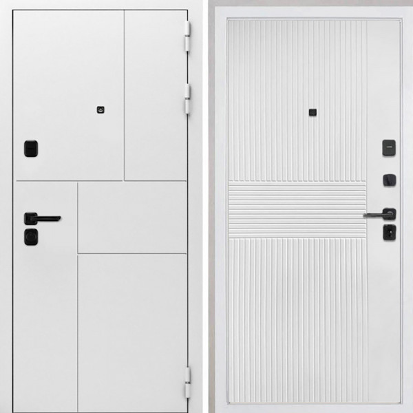 Входная дверь Интекрон Спарта New White ФЛ-326М Мэджик шифон (белый)