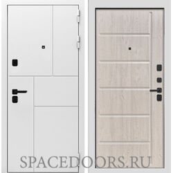 Входная дверь Интекрон Спарта New White Сосна белая ФЛ-102