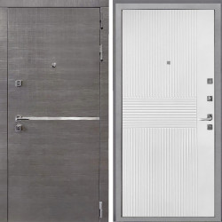 Входная дверь Интекрон Вектор ФЛ-326М Мэджик шифон (белый)