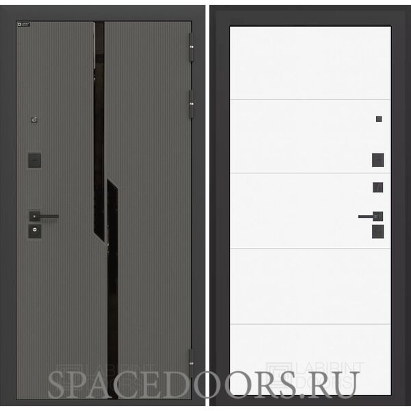 Входная дверь Лабиринт Carbon 13 - Белый софт